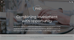 Desktop Screenshot of phdequitypartners.com